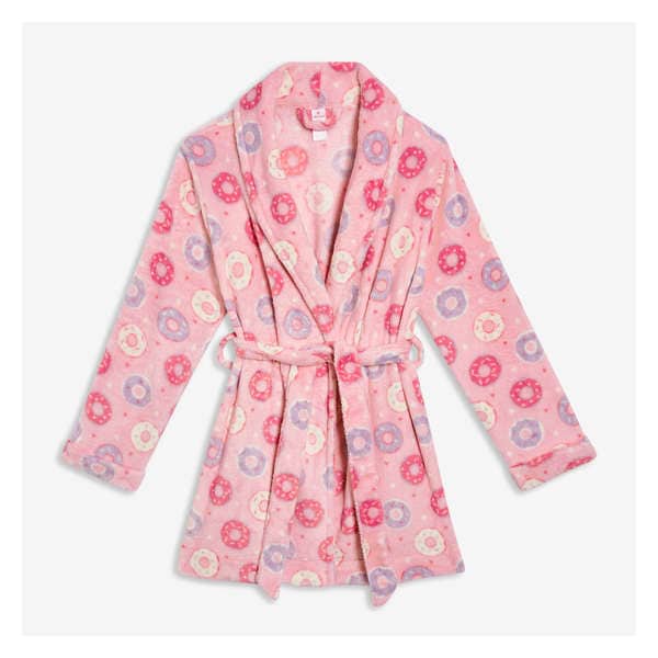 Kid Girls' Fleece Robe - Light Pink